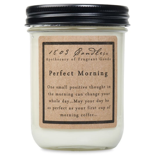 PERFECT MORNING - 14 OZ JAR CANDLE by 1803 Candles