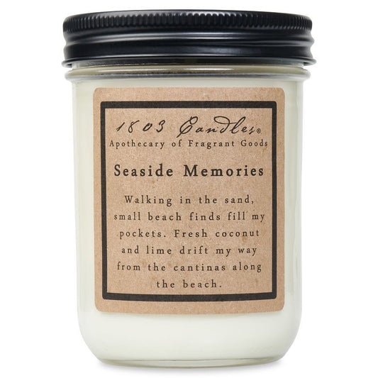 SEASIDE MEMORIES - 14 OZ JAR CANDLE by 1803 Candles