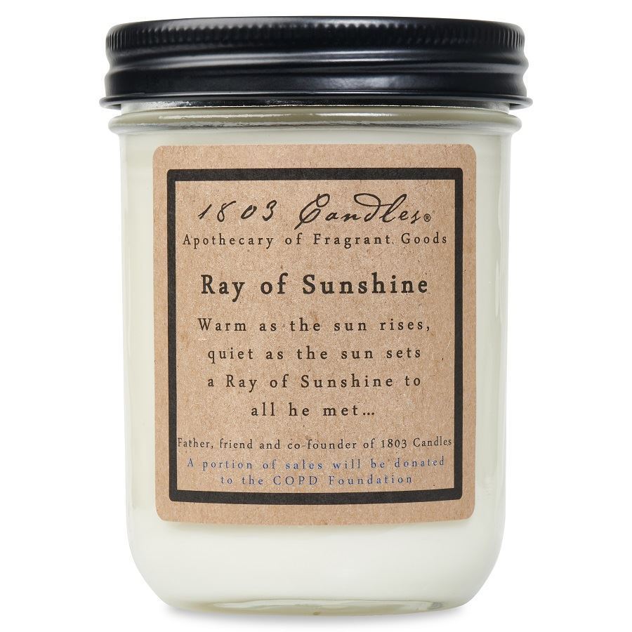 RAY OF SUNSHINE - 14 OZ JAR CANDLE by 1803 candles
