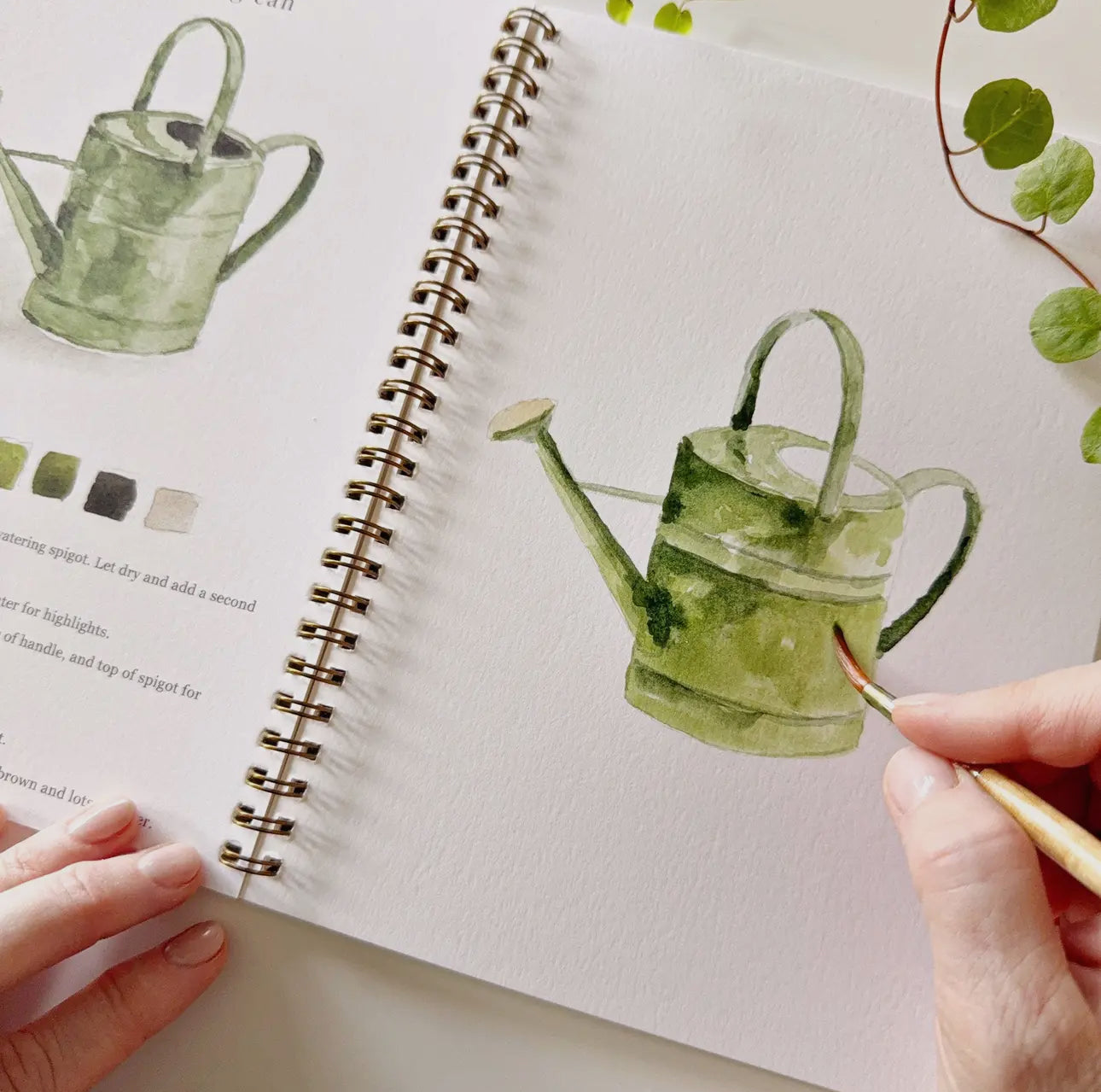 Garden Watercolor Workbook by Emily Lex Studio