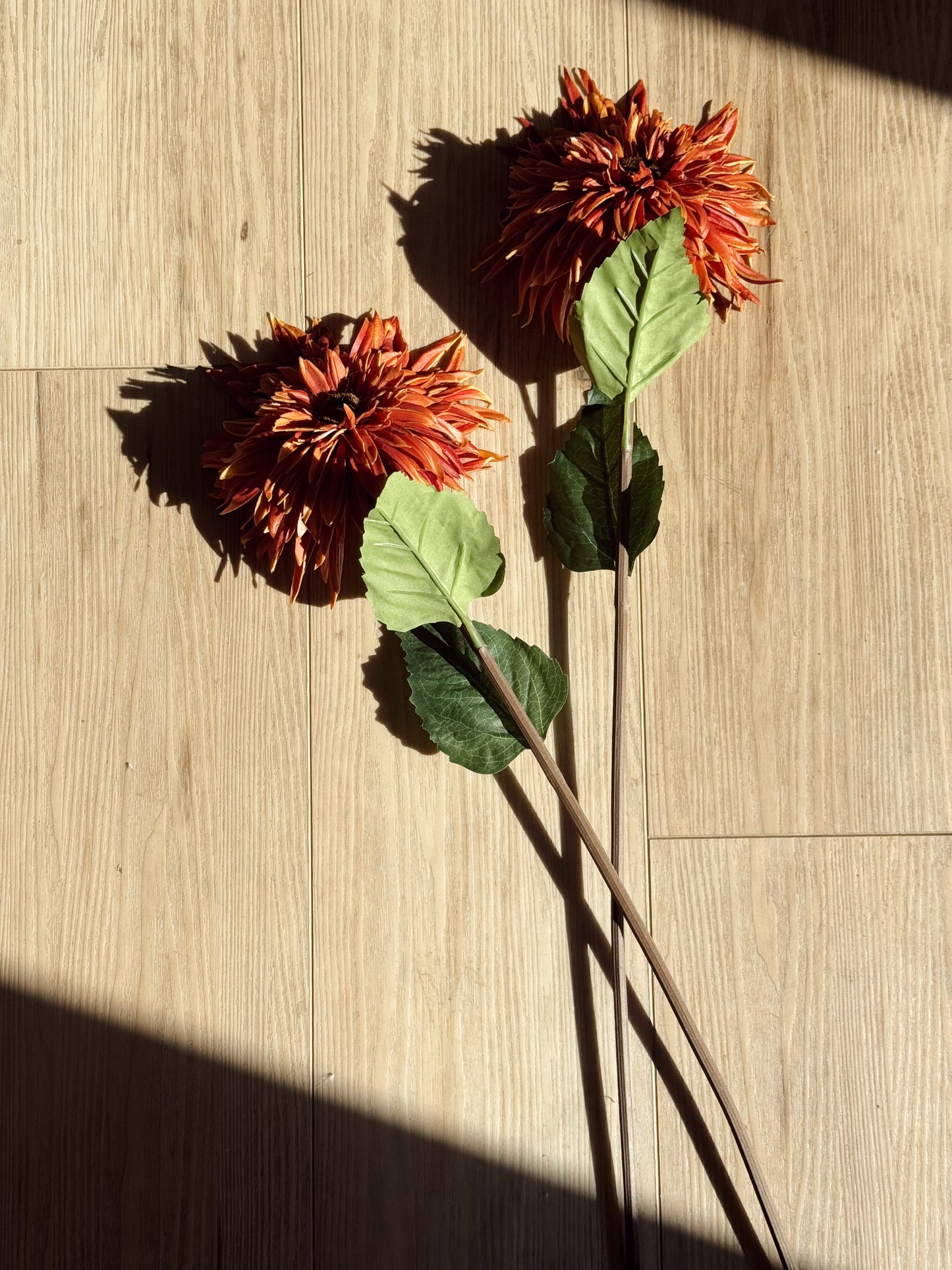 Autumn Florals Sienna Spider Gerbera Daisy Stem – 24.5”
