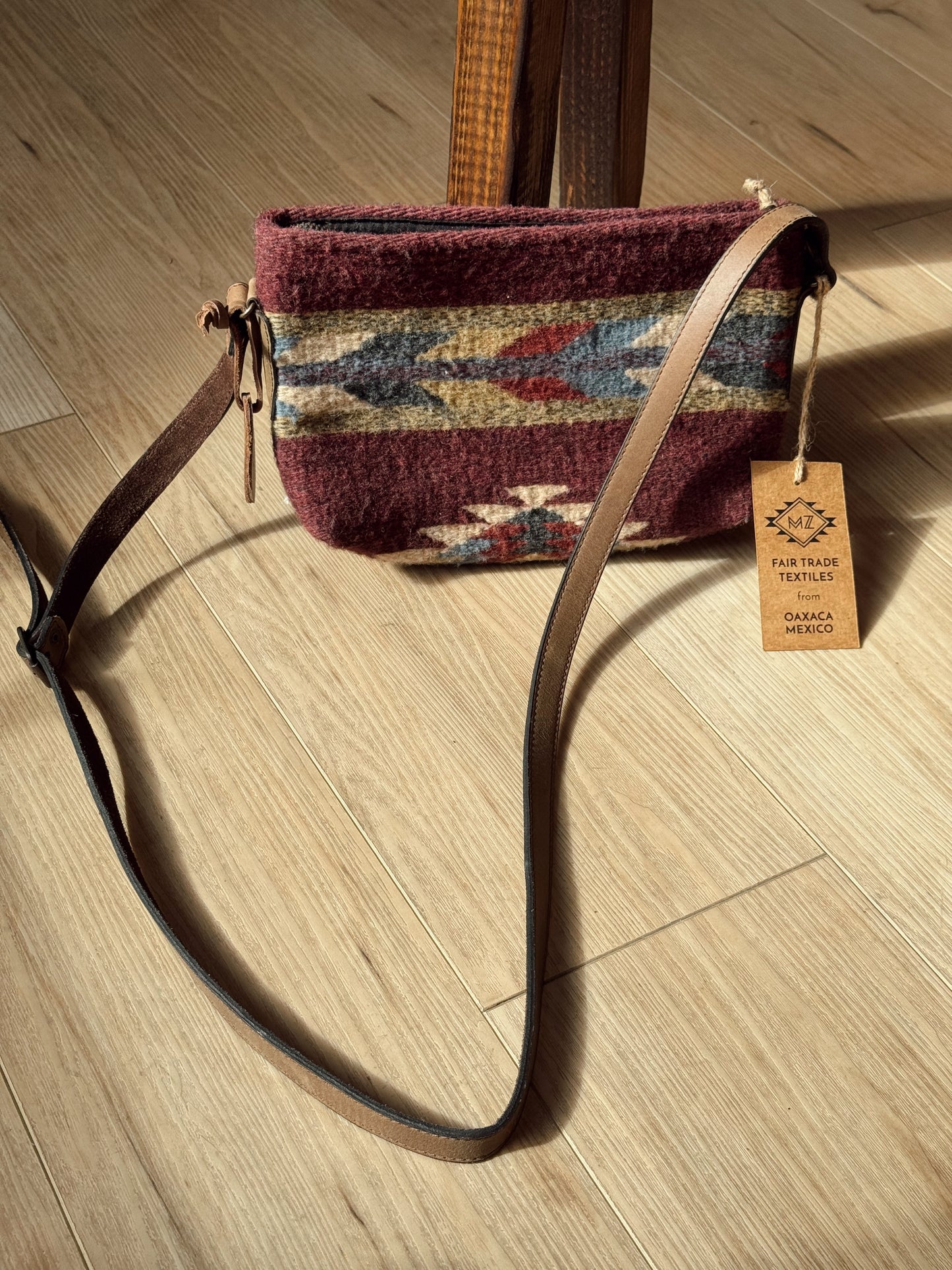MZ Crimson & Feather Zapotec Crossbody Bag