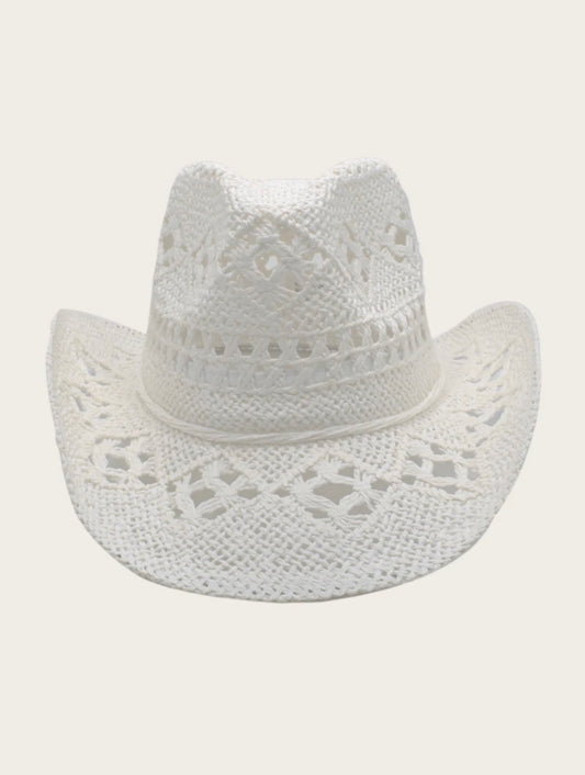 Sunset Shores Coastal Cowgirl Hat – White and Tan Options