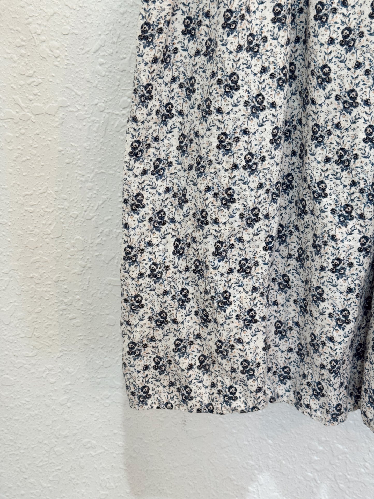 LOFT Navy Floral Print Sundress – Size S