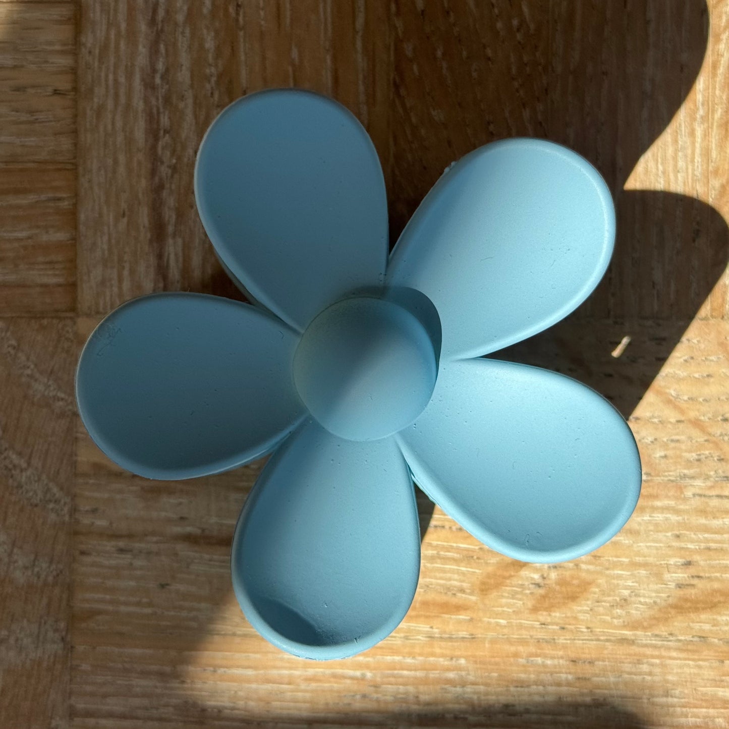 Blue Bloom Flower Claw Clip