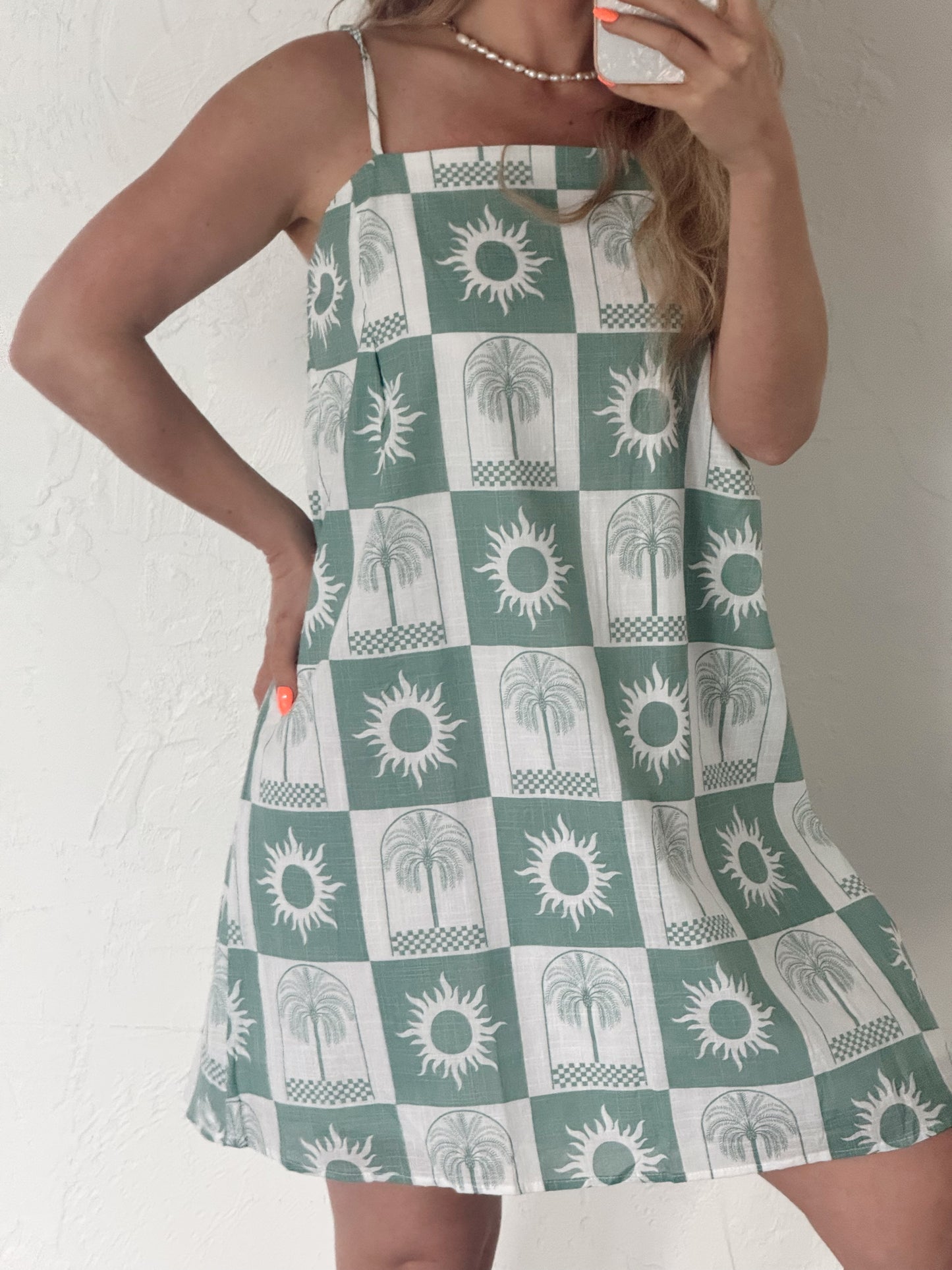 By Frankie Sage Sun & Palm Dress – Pre-Loved (Size L) new with tags