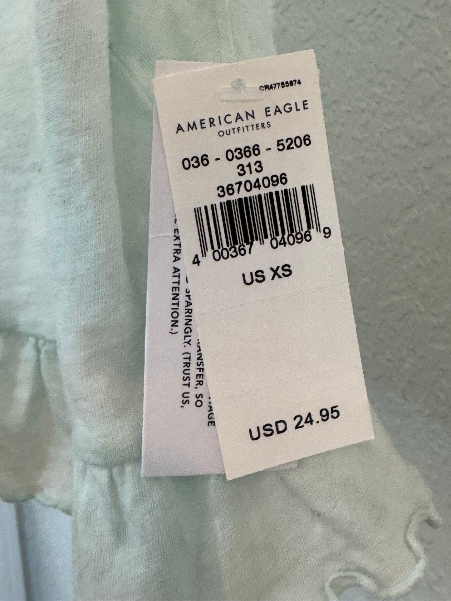 Light Blue Tie-Dye Tank – American Eagle, Size XS (NWT)