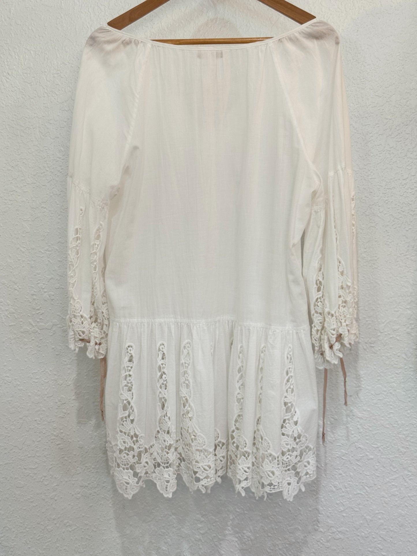 Boston Proper Ivory Lace Boho Tunic – Size M