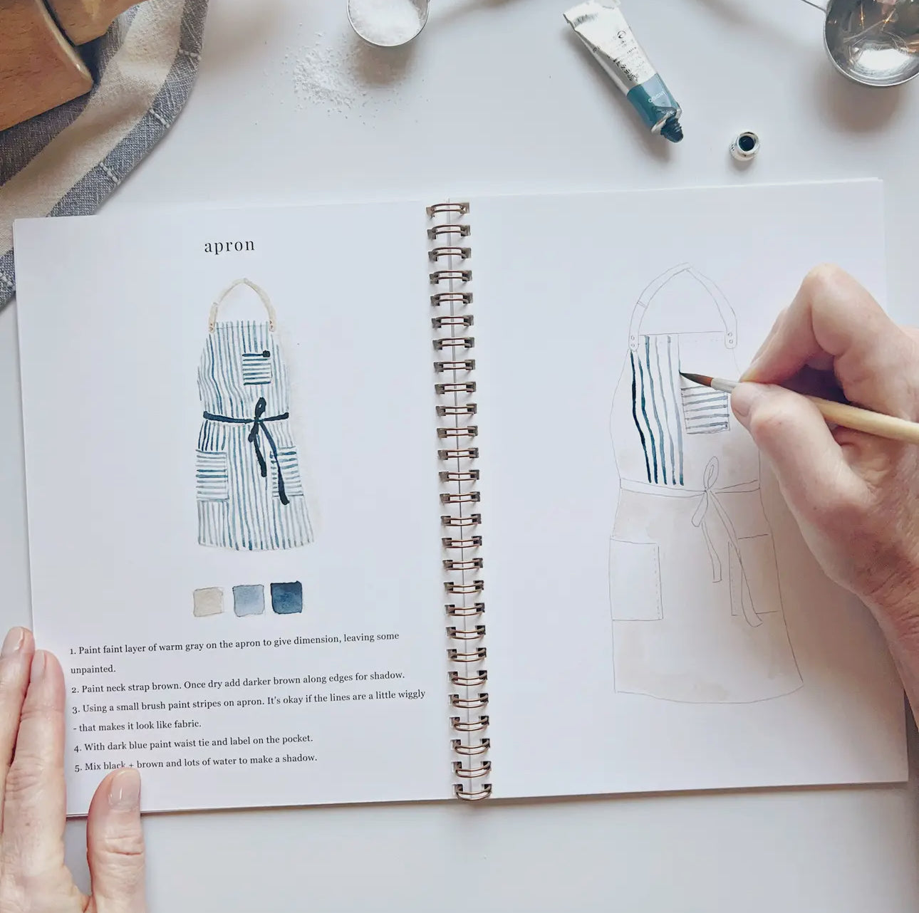 Baking Watercolor Workbook by Emily Lex Studio
