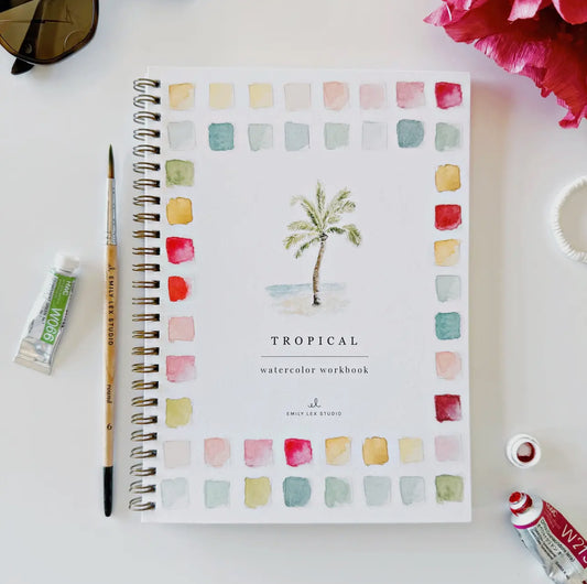 Tropical Watercolor Workbook by Emily Lex Studio