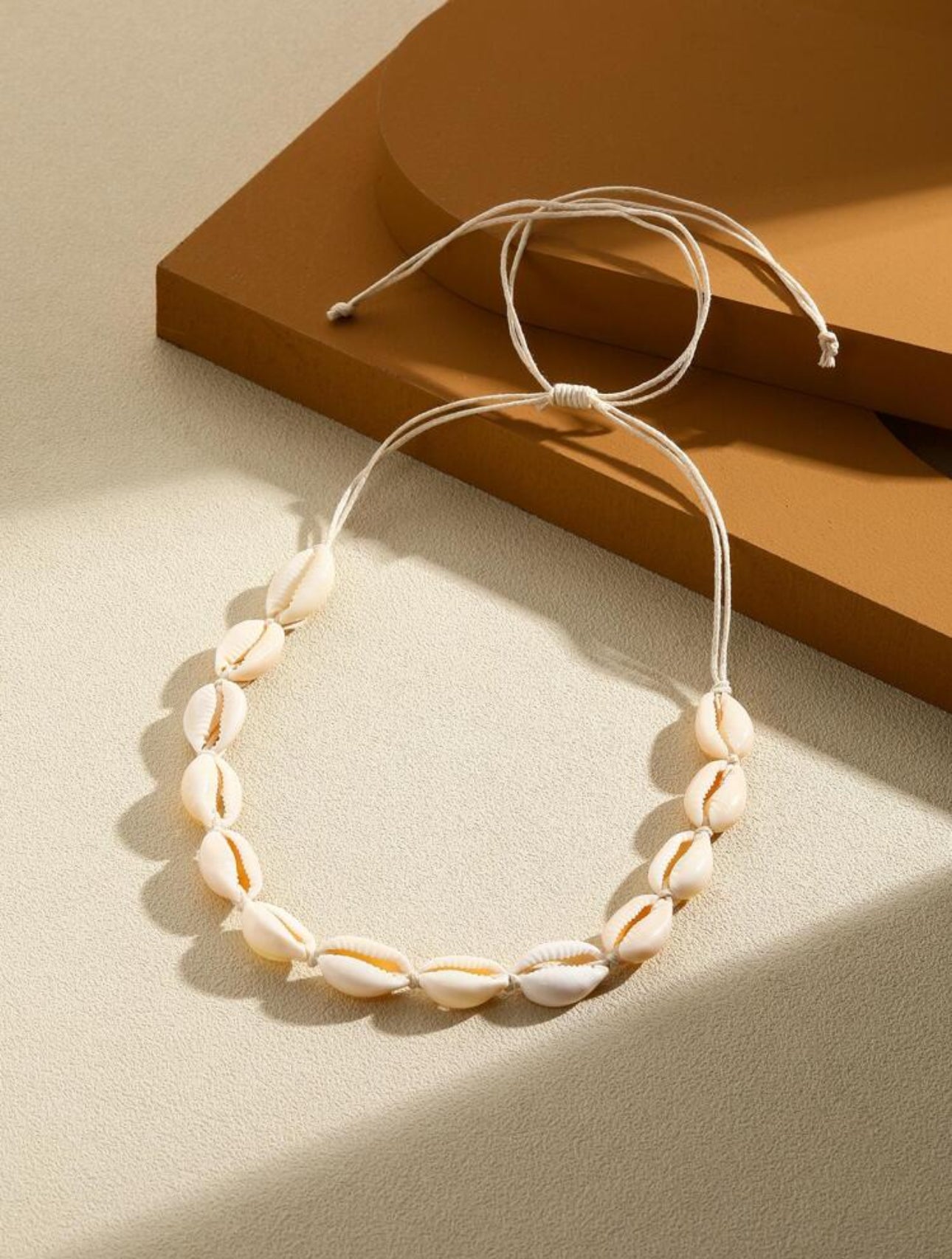 White Cowrie Shell Necklace