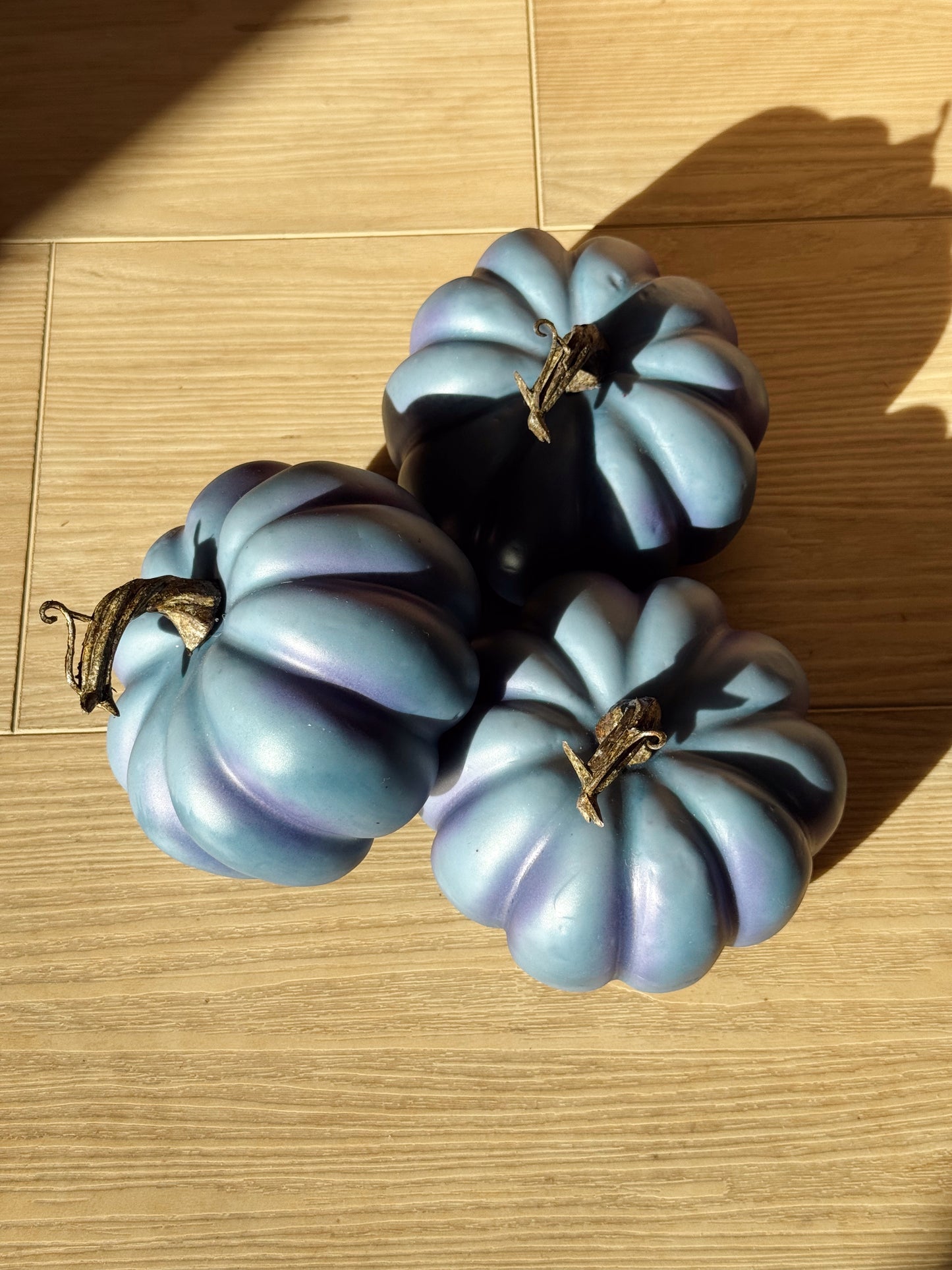 Blue Decorative Pumpkin – 5”