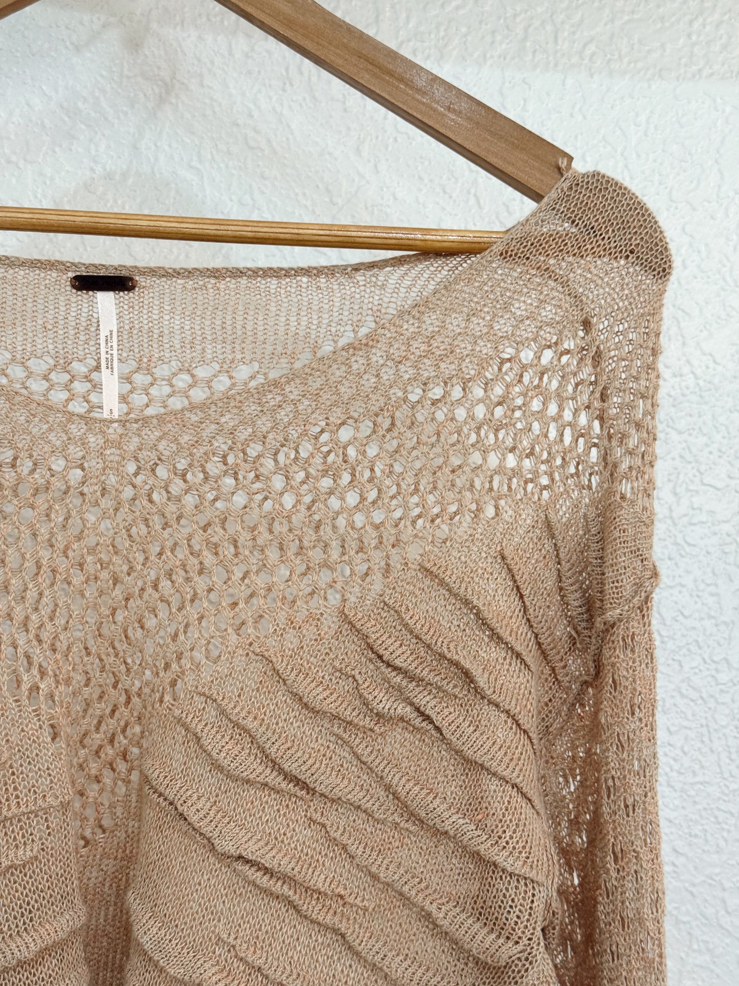 Free People Textured Knit Pullover – Size Small