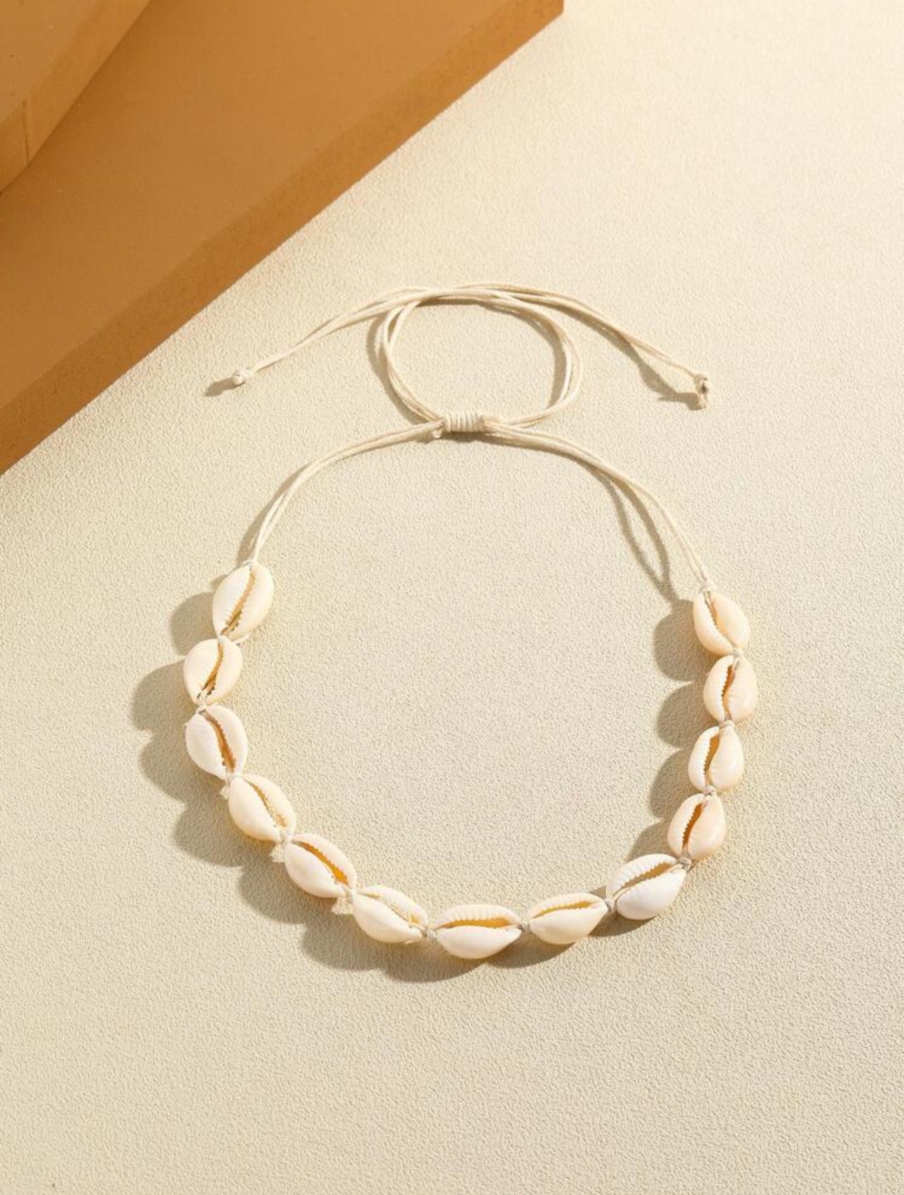 White Cowrie Shell Necklace