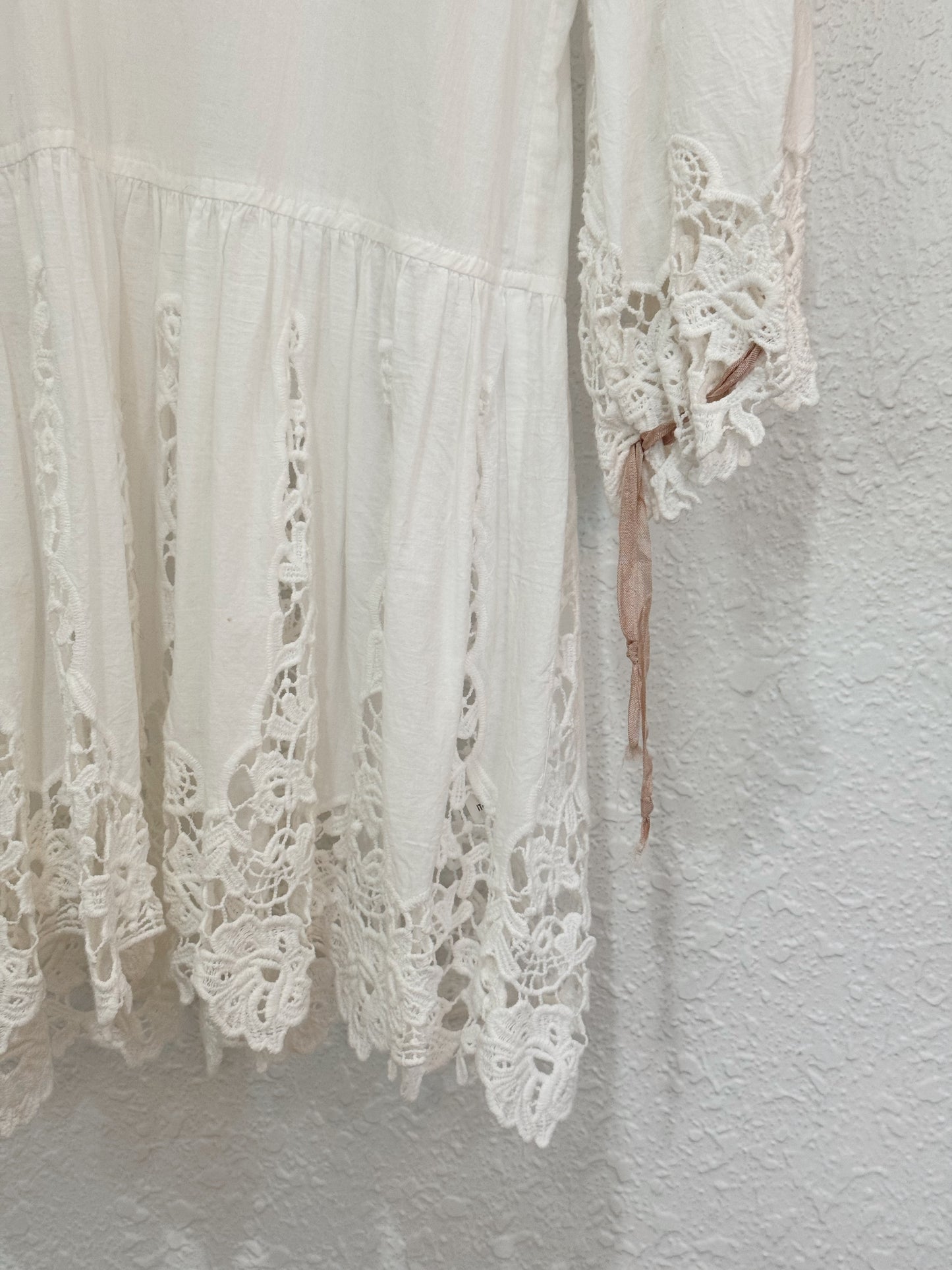 Boston Proper Ivory Lace Boho Tunic – Size M