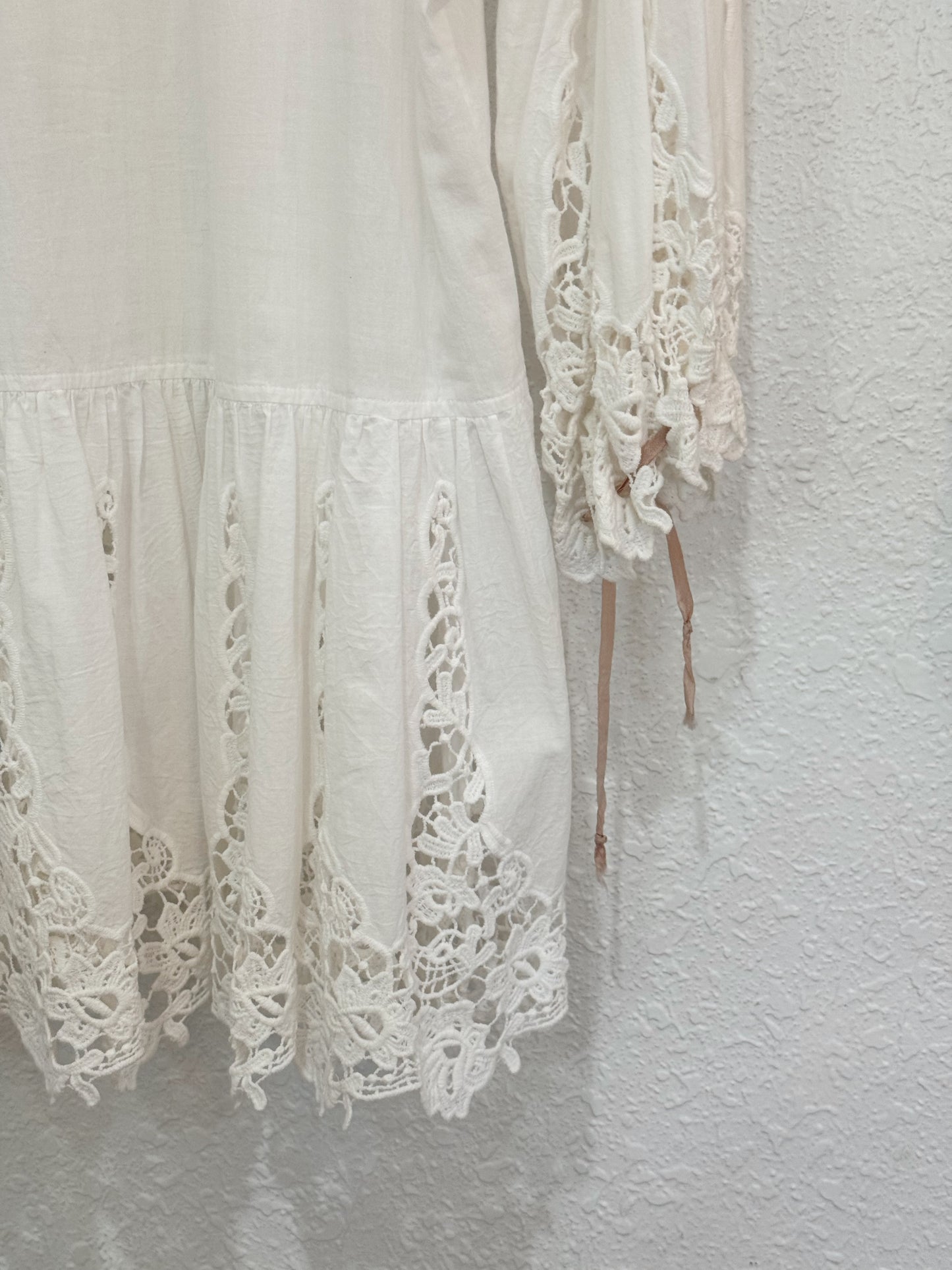 Boston Proper Ivory Lace Boho Tunic – Size M