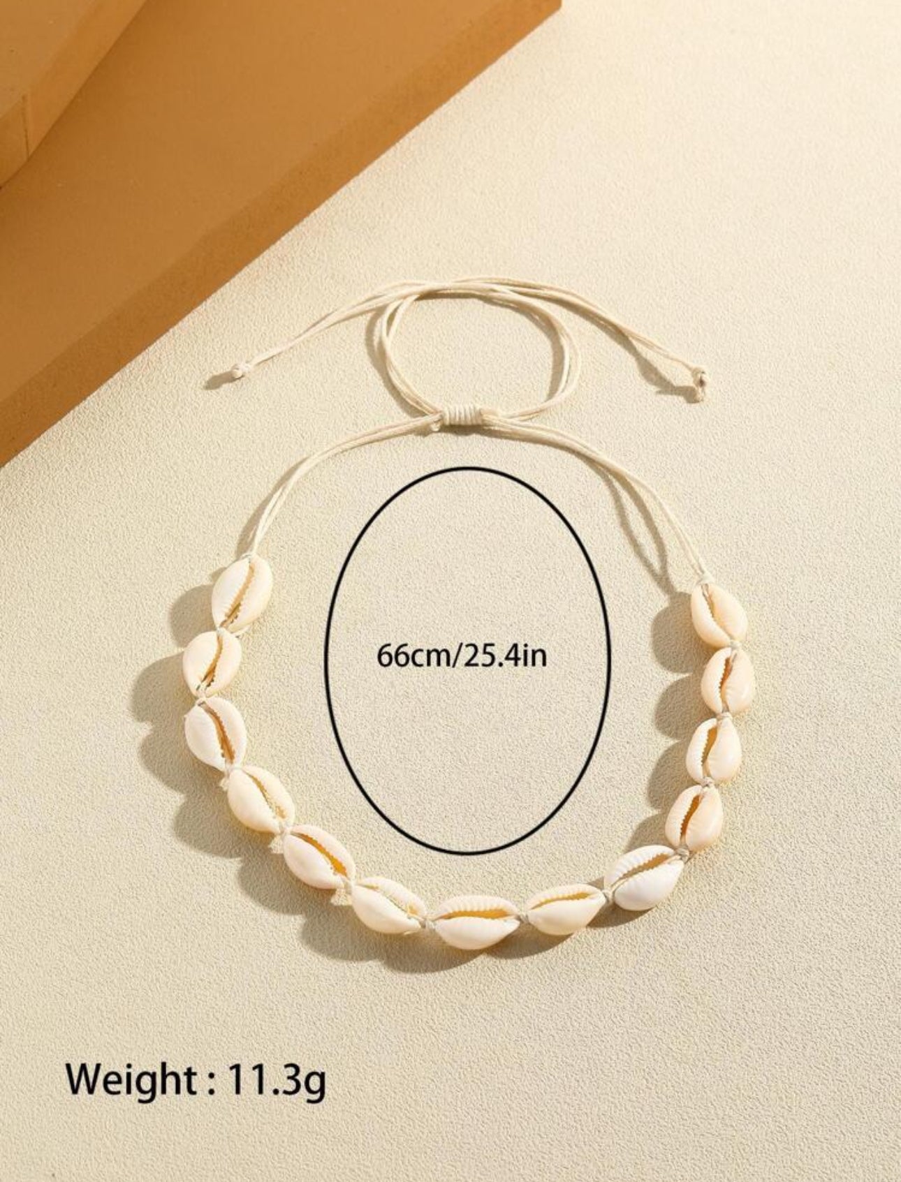 White Cowrie Shell Necklace