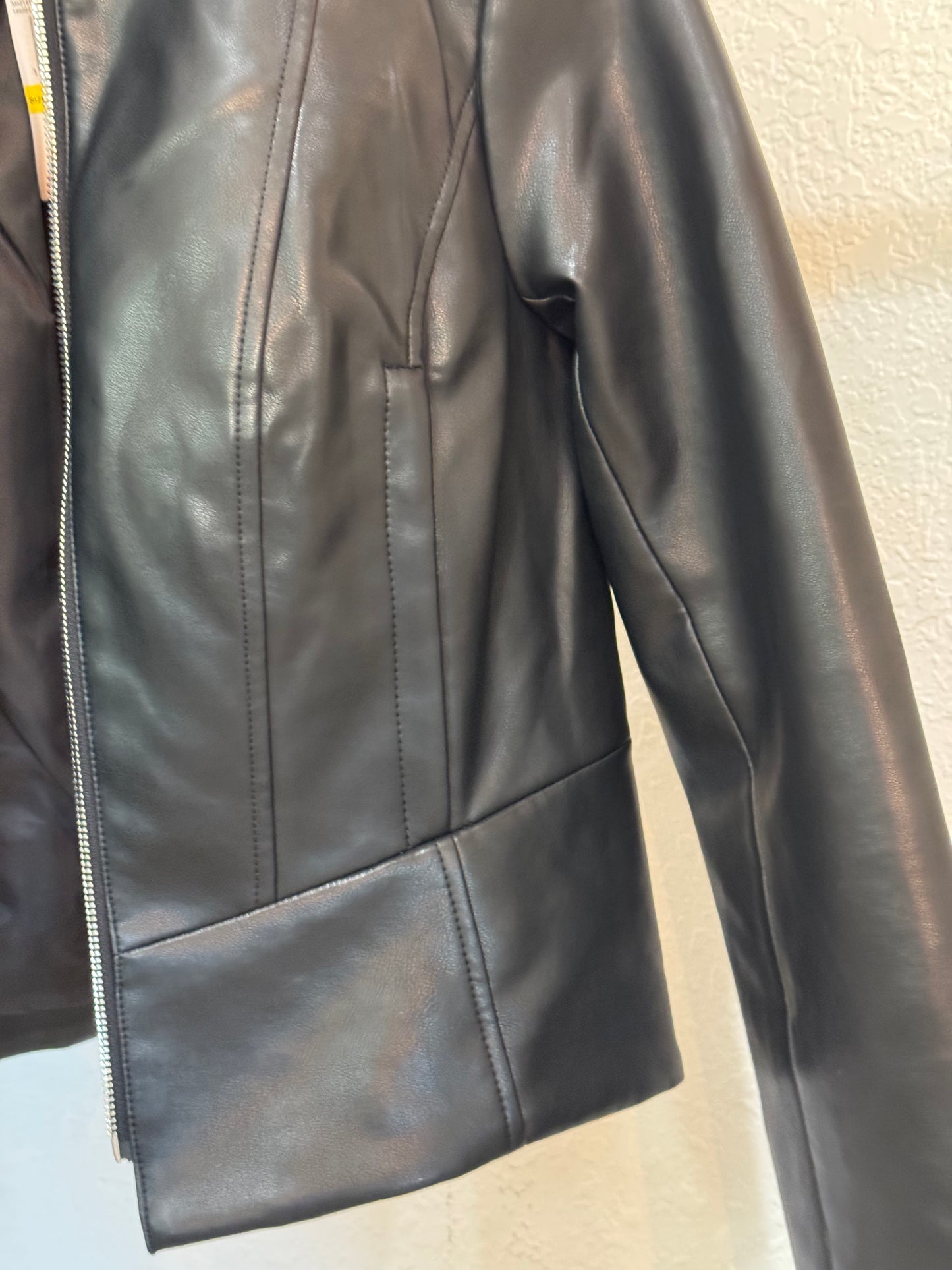 Michael Kors Vegan Leather Moto Jacket — Size M