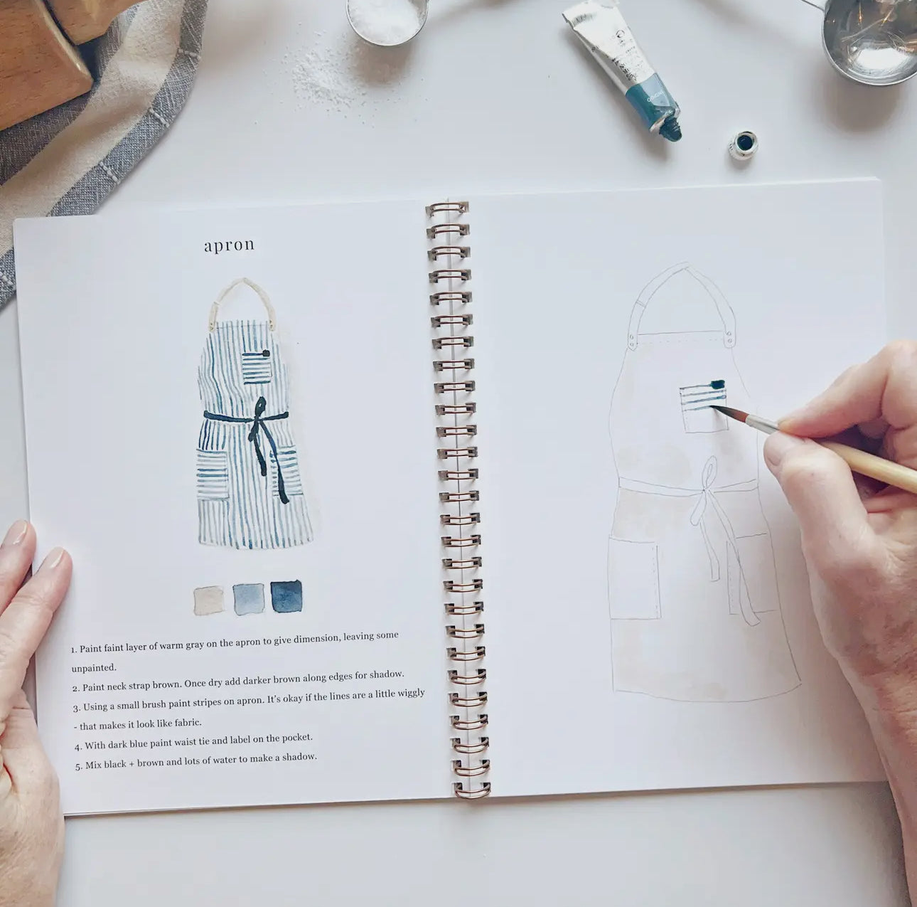 Baking Watercolor Workbook by Emily Lex Studio