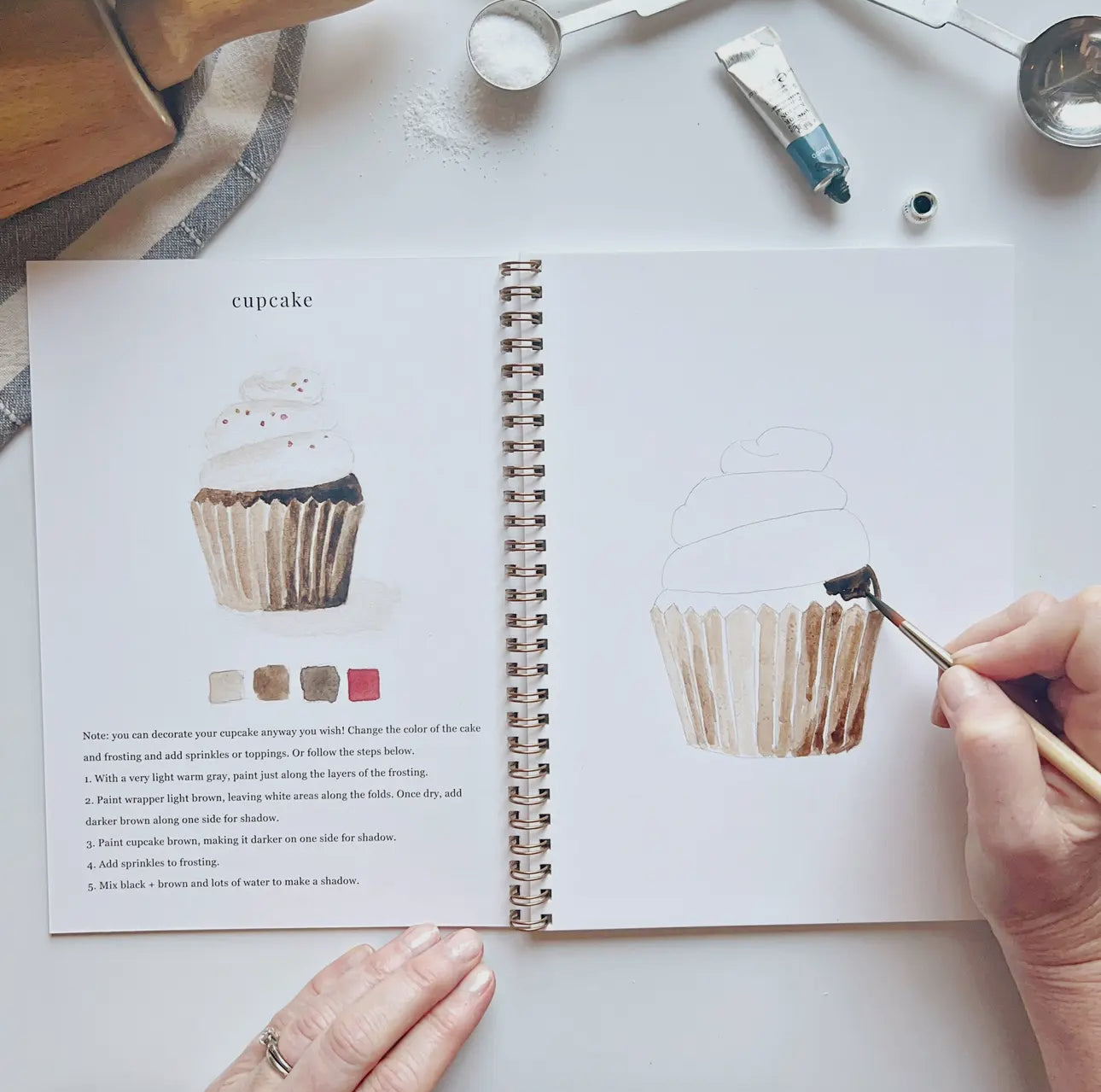 Baking Watercolor Workbook by Emily Lex Studio