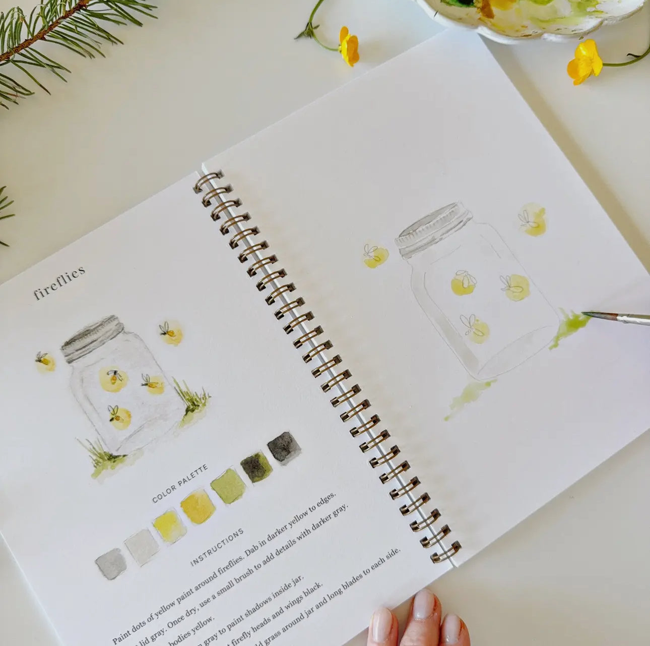 Camping Watercolor Workbook by Emily Lex Studio
