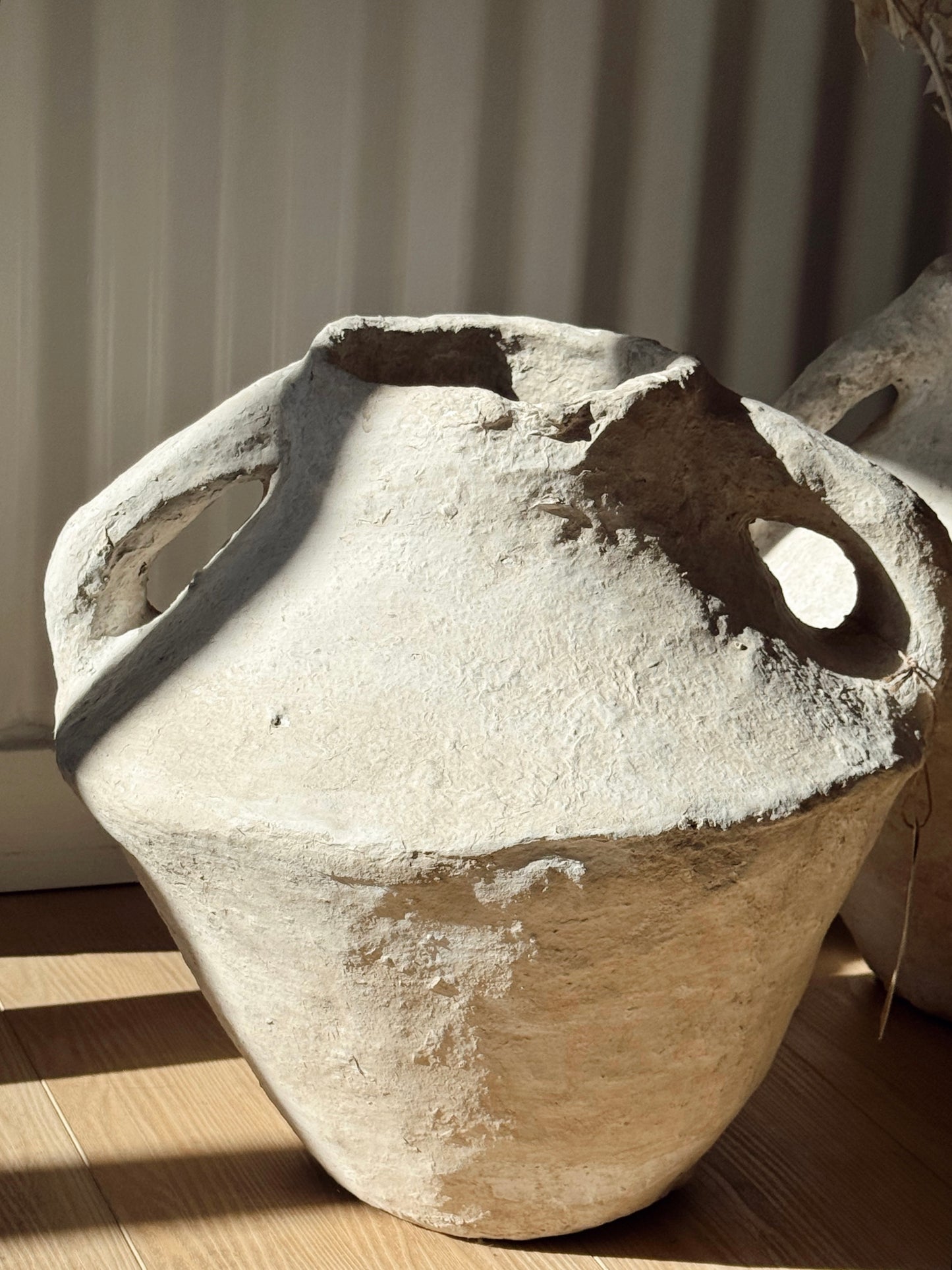 Handcrafted Paper Mâché Vase
15” Round | 14.5” Tall