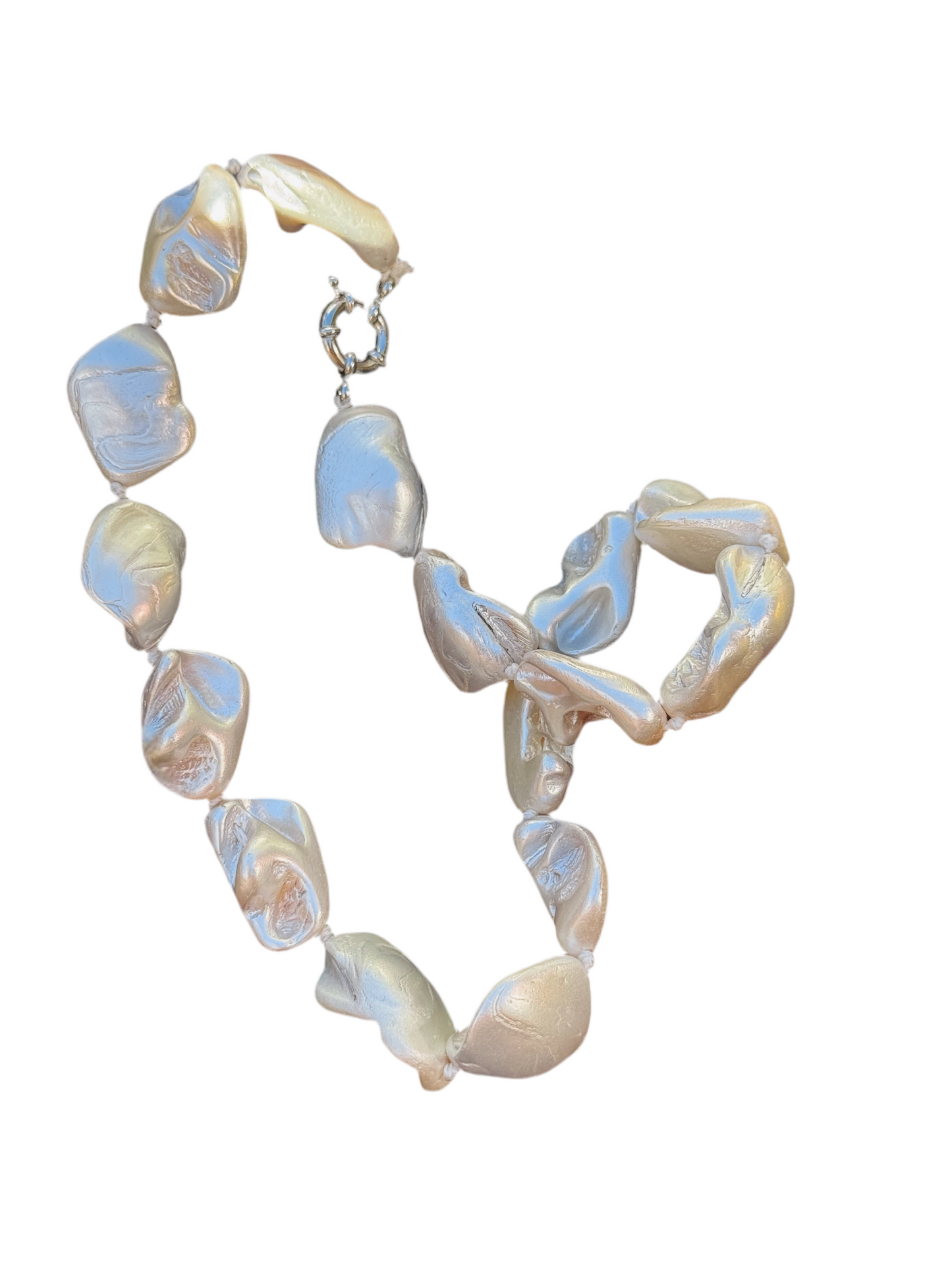 Sculpted Shell Statement Necklace