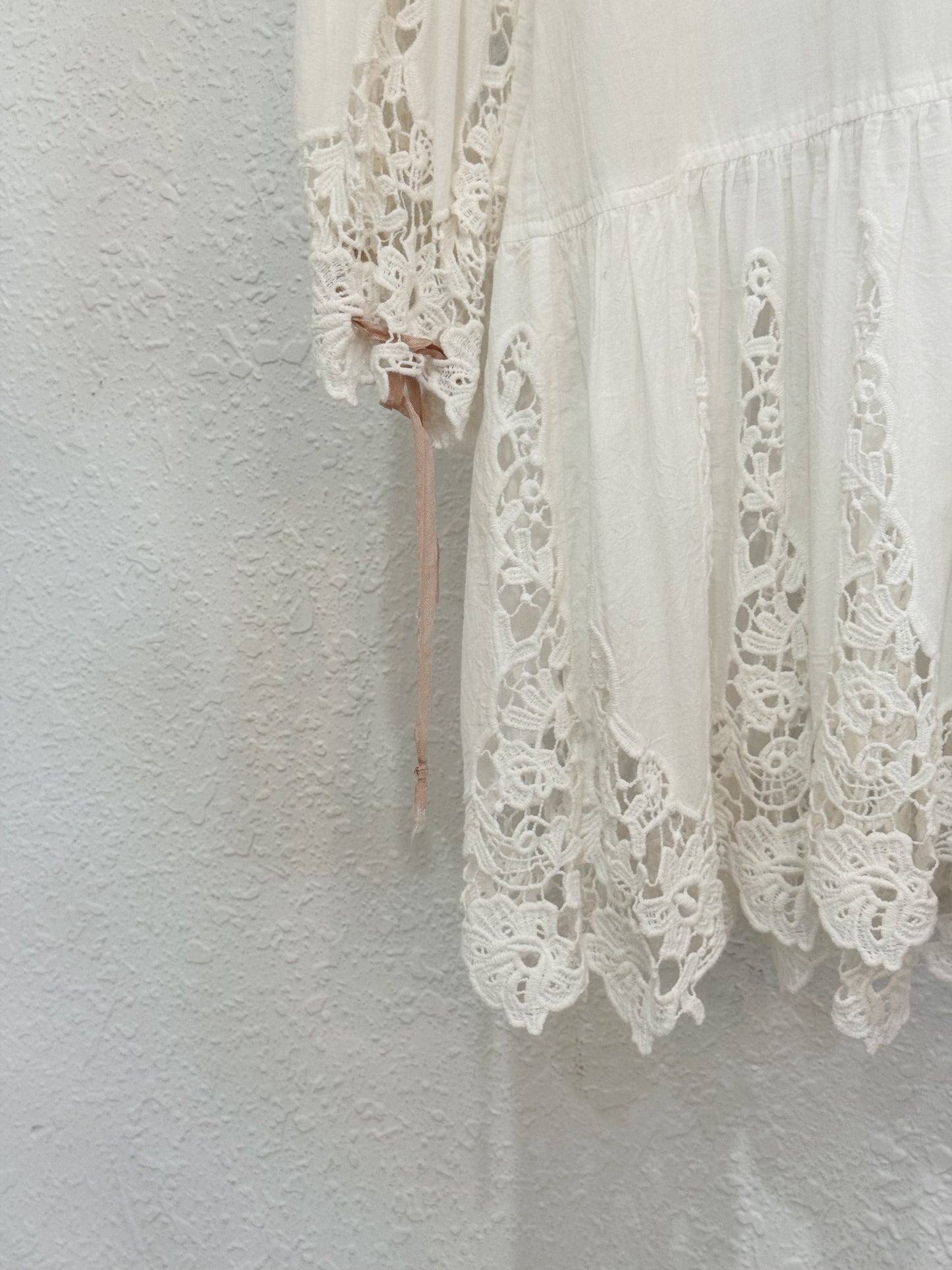 Boston Proper Ivory Lace Boho Tunic – Size M