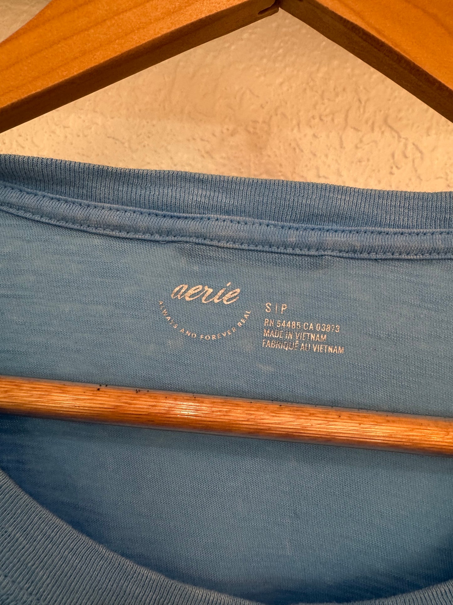 Aerie Oversized Blue Tee – Size Small (Pre-loved)