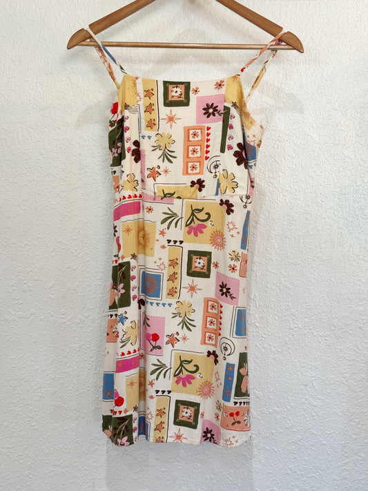 Monteau Floral Patchwork Sundress – XS
