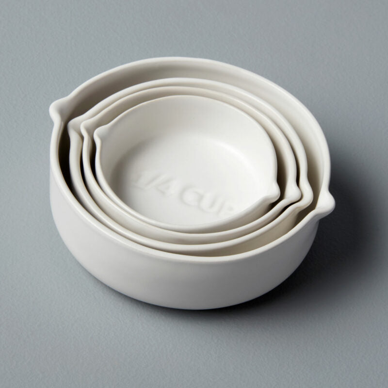 Brampton Stoneware Measuring Cups | White