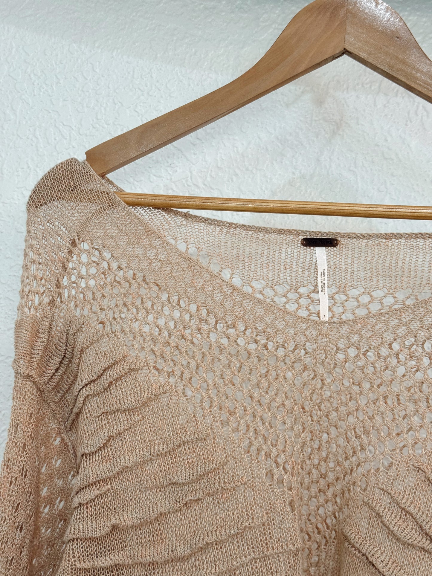Free People Textured Knit Pullover – Size Small