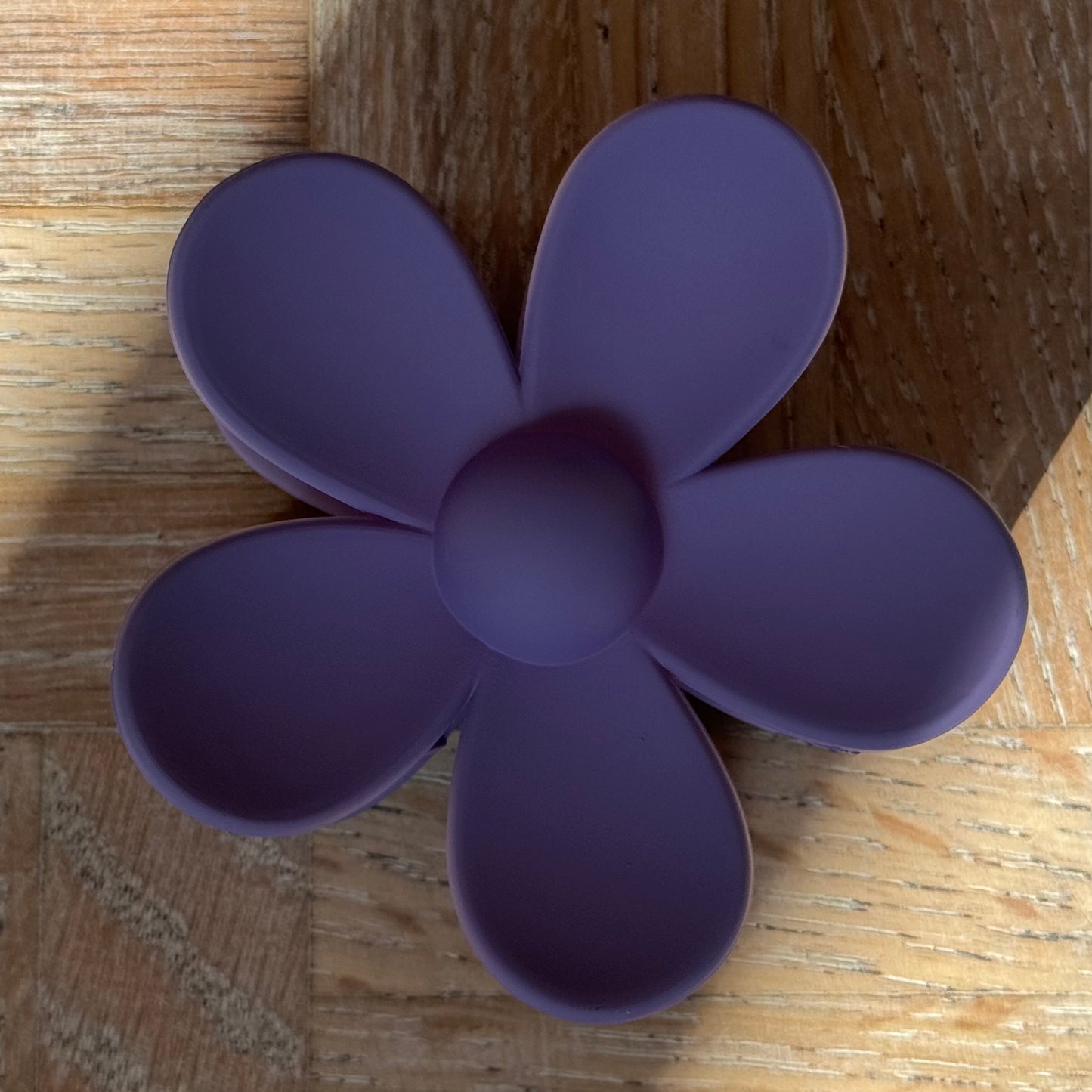 Purple Bloom Flower Claw Clip