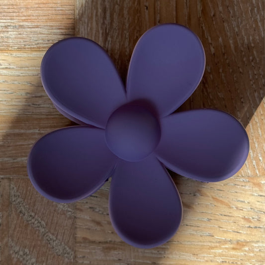 Purple Bloom Flower Claw Clip