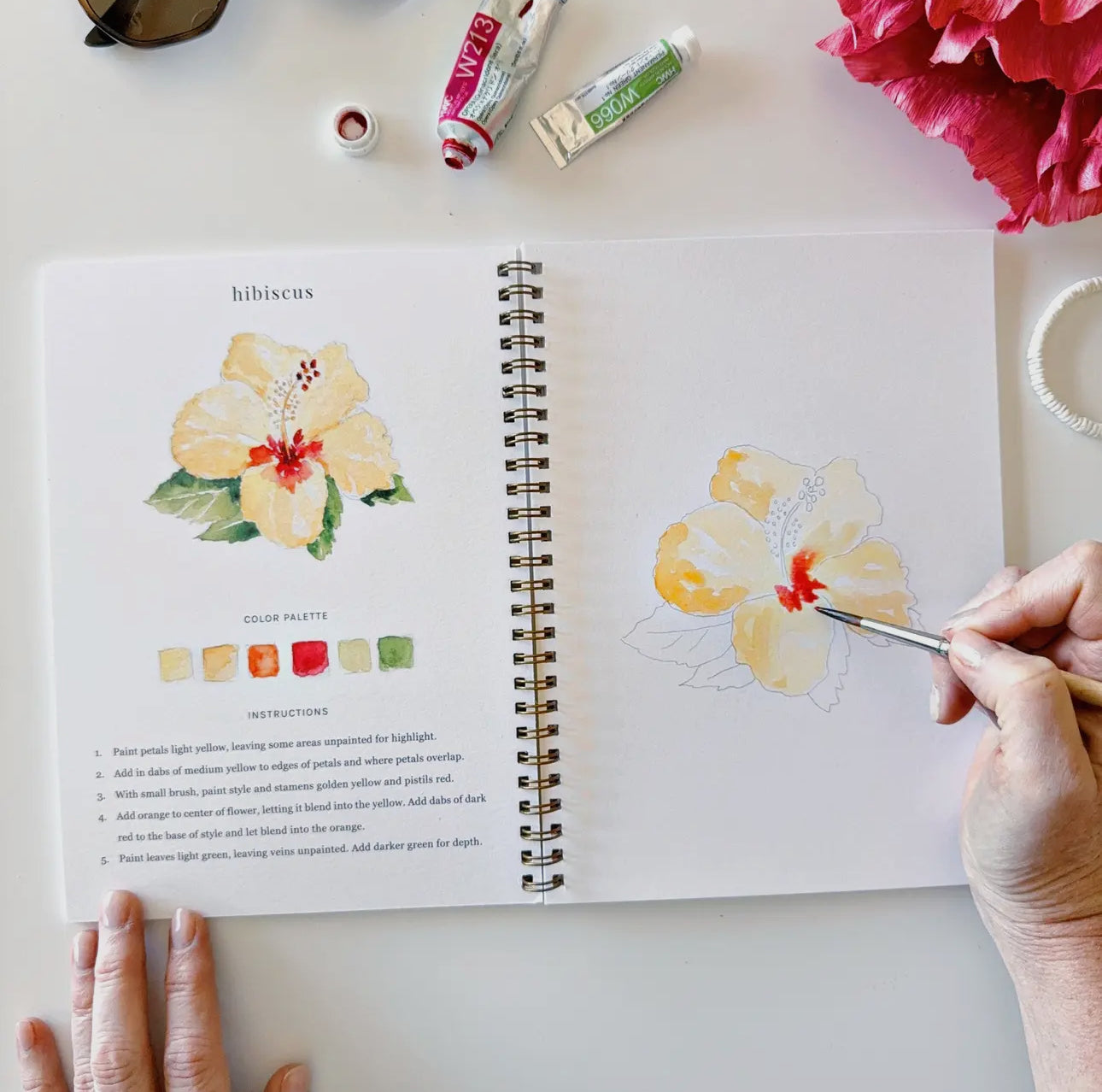 Tropical Watercolor Workbook by Emily Lex Studio