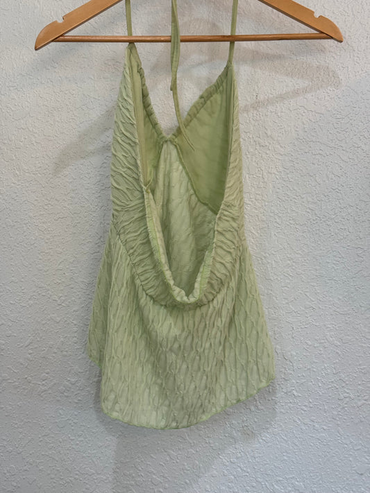 Green Halter Neck Top – Size S (Pre-Loved)