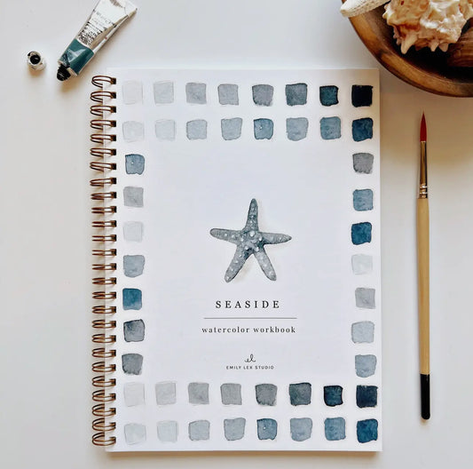 Seaside Watercolor Workbook by Emily Lex Studio