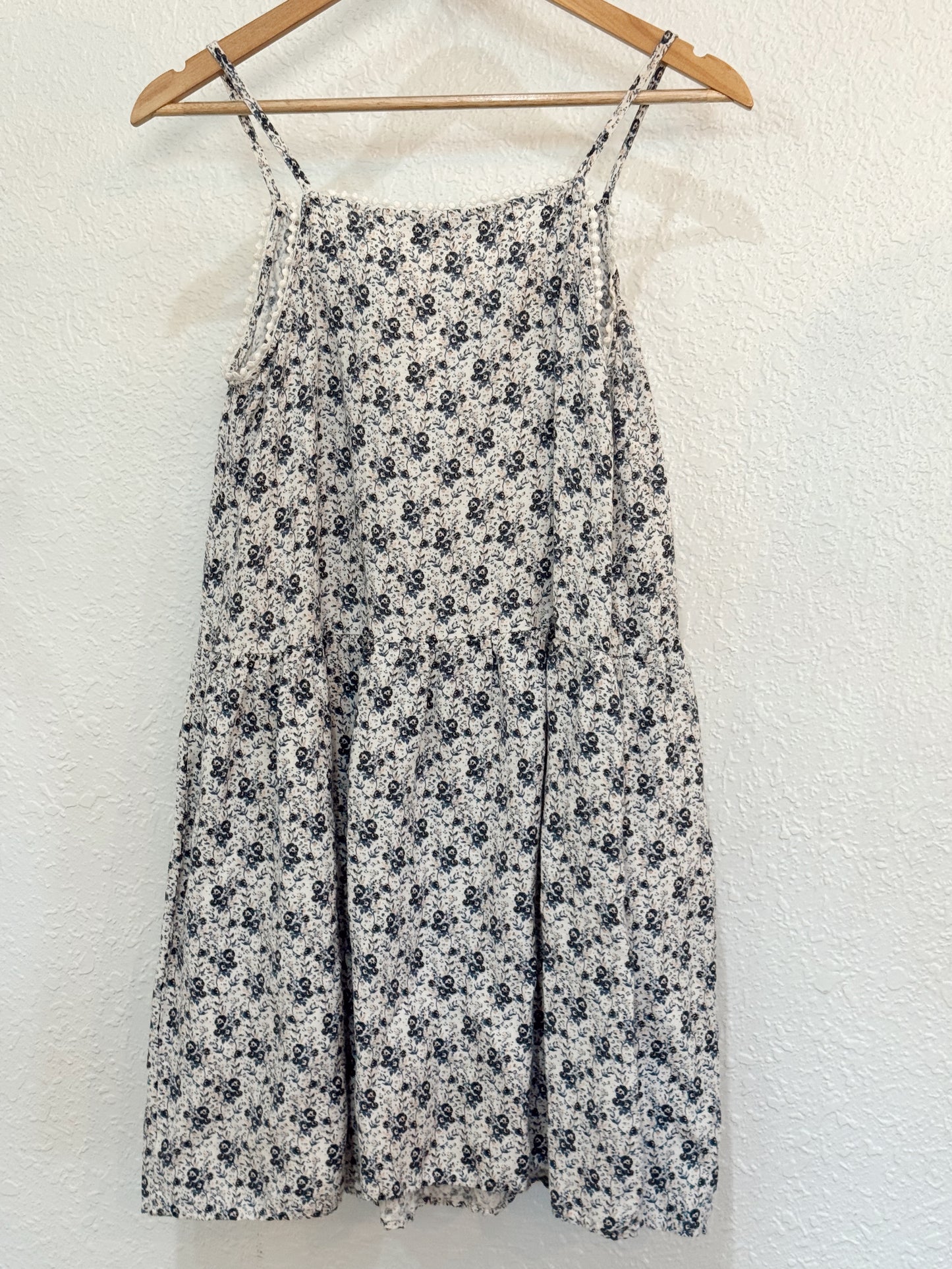 LOFT Navy Floral Print Sundress – Size S