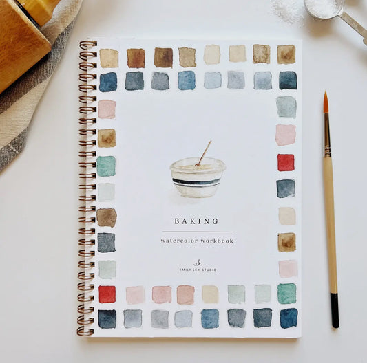 Baking Watercolor Workbook by Emily Lex Studio