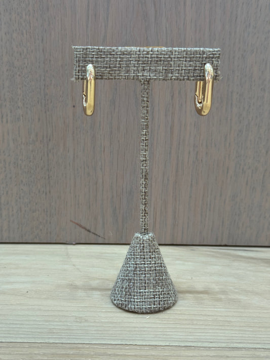 Everyday Link Hoops – 14k Gold Plated