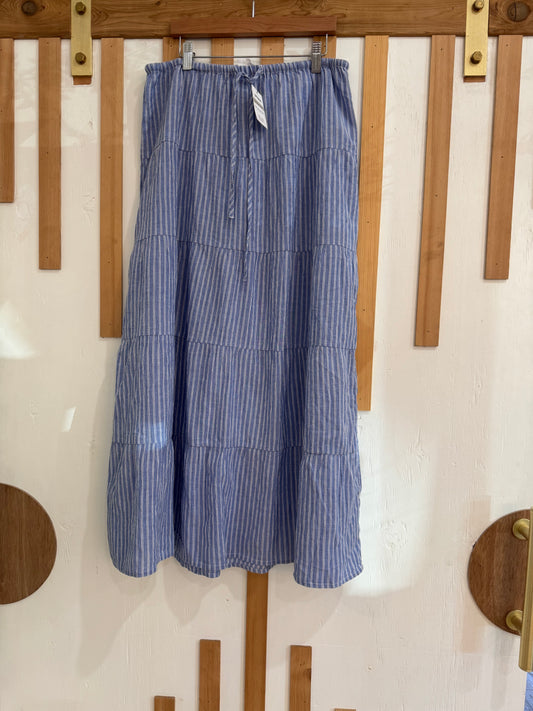 Cotton On Blue Tiered Maxi Skirt – Size 6