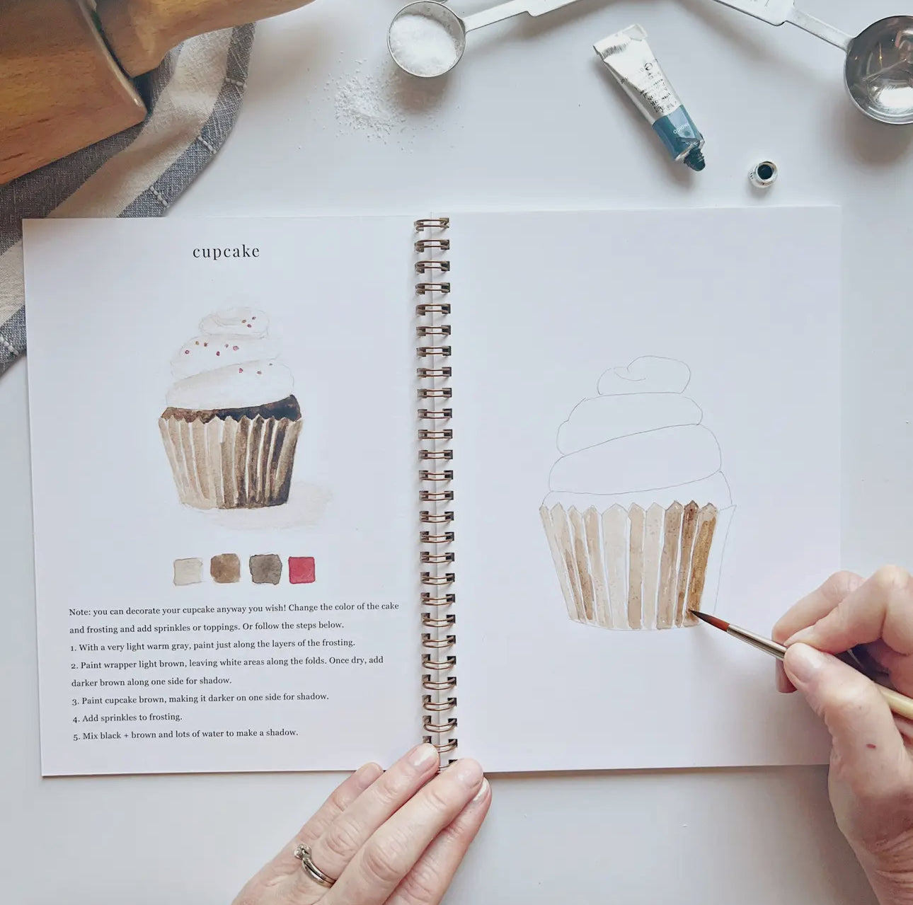 Baking Watercolor Workbook by Emily Lex Studio