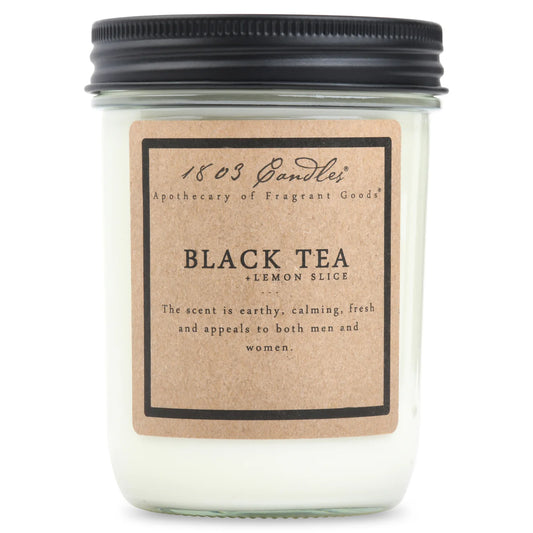 BLACK TEA & LEMON SLICE - 14 OZ JAR CANDLE by 1803 Candles