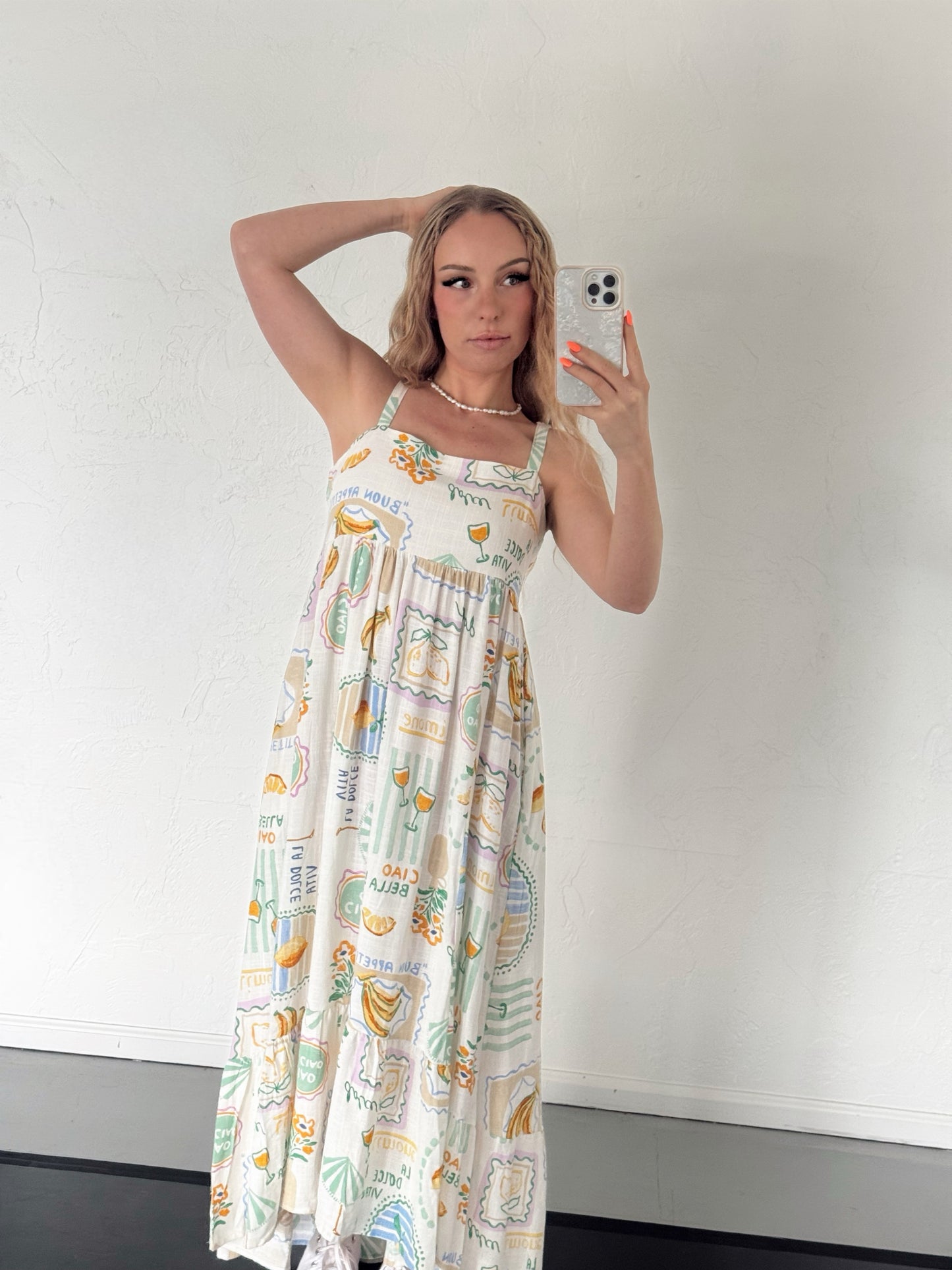 La Dolce Vita Linen Dress – Paper Heart (NWT, Size Small)