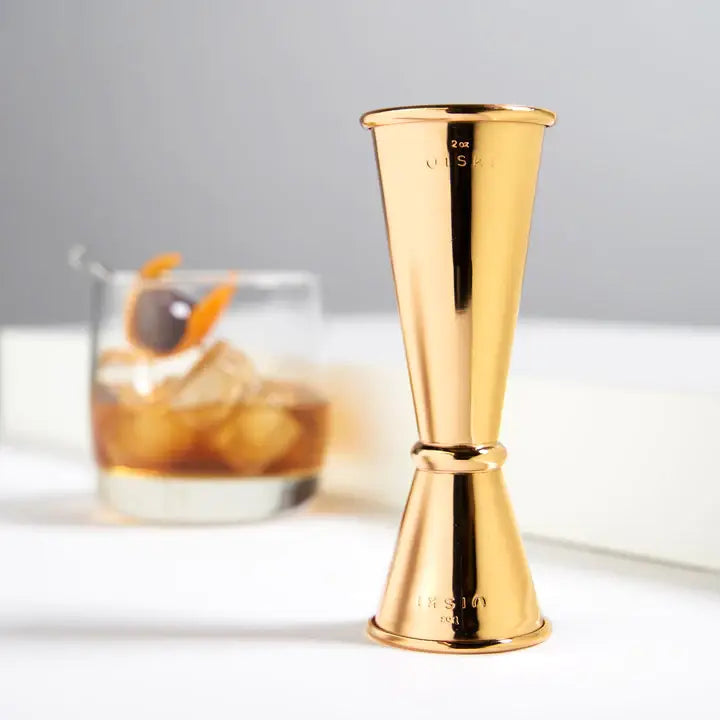 Japanese-Style Gold Jigger – Bartender’s Measuring Tool by Viski