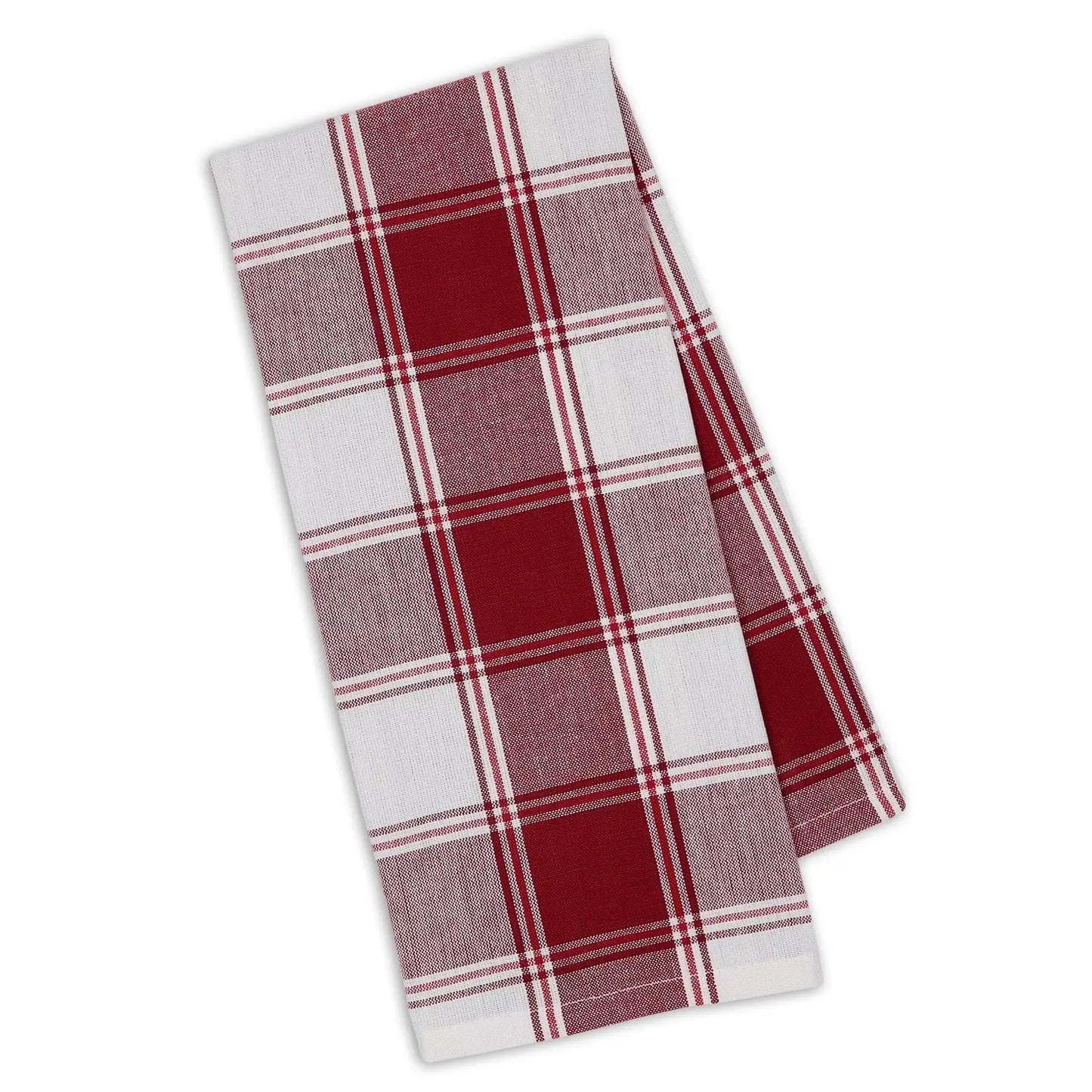Garnet Picnic Plaid Cotton Tea Towel | 18” x 28” by Design Imports