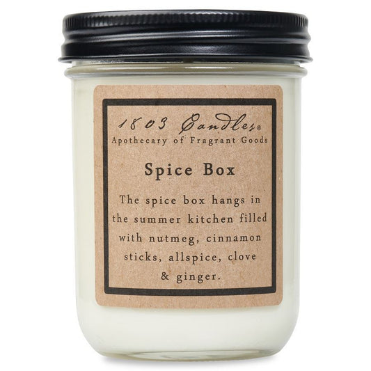 SPICE BOX - 14 OZ JAR CANDLE by 1803 Candles
