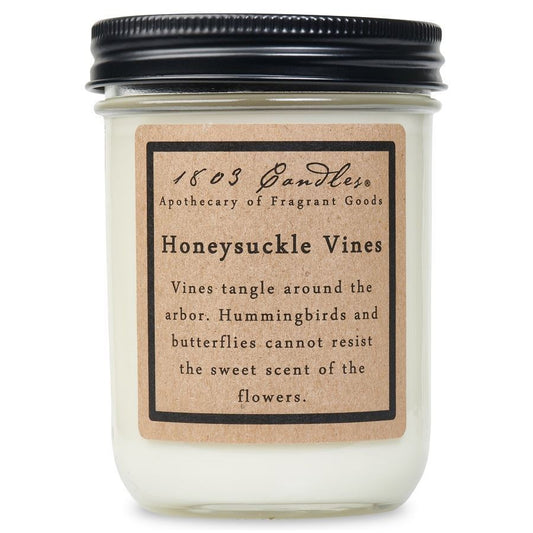 HONEYSUCKLE VINES - 14OZ JAR CANDLE by 1803 Candles