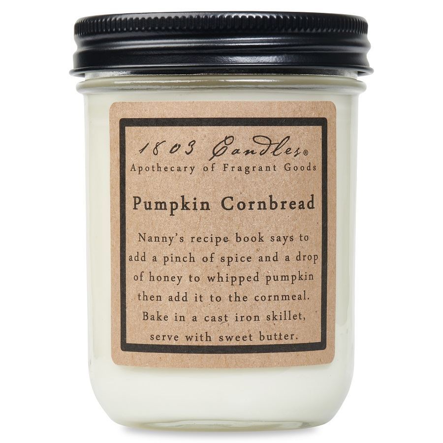PUMPKIN CORNBREAD - 14 OZ JAR CANDLE by 1803 Candles