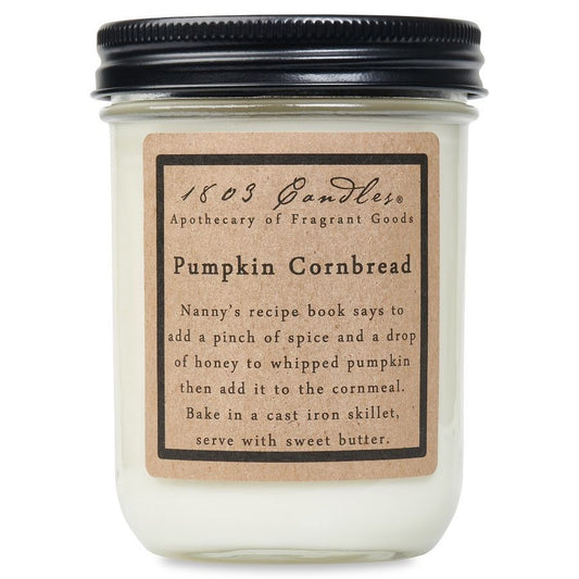 PUMPKIN CORNBREAD - 14 OZ JAR CANDLE by 1803 Candles